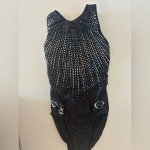 Chalk Warrior Youth Medium Gymnastics Leotard Worn Once